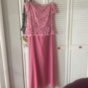 Women’s deep pink evening dress